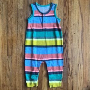 baby gap | striped colored romper | size 6-12 mo